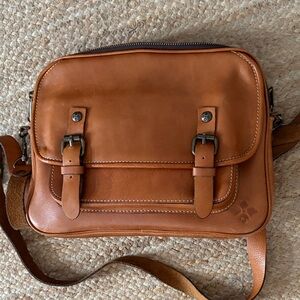 Patricia Nash Tan Leather crossbody Bag